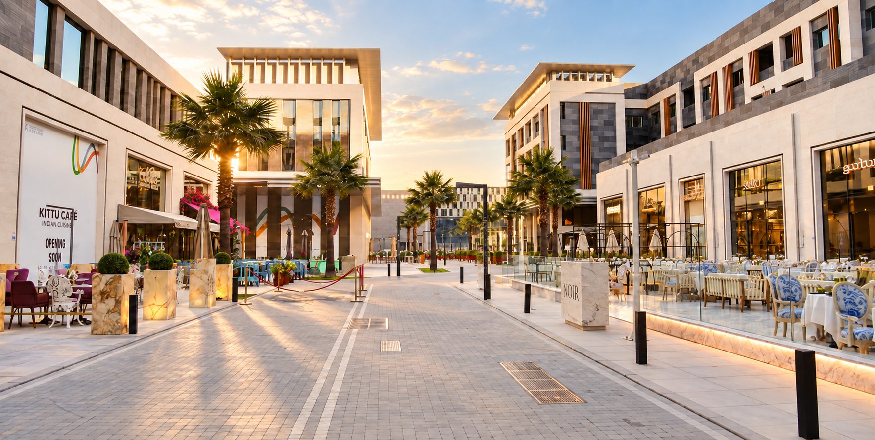 West Walk boulevard in Doha