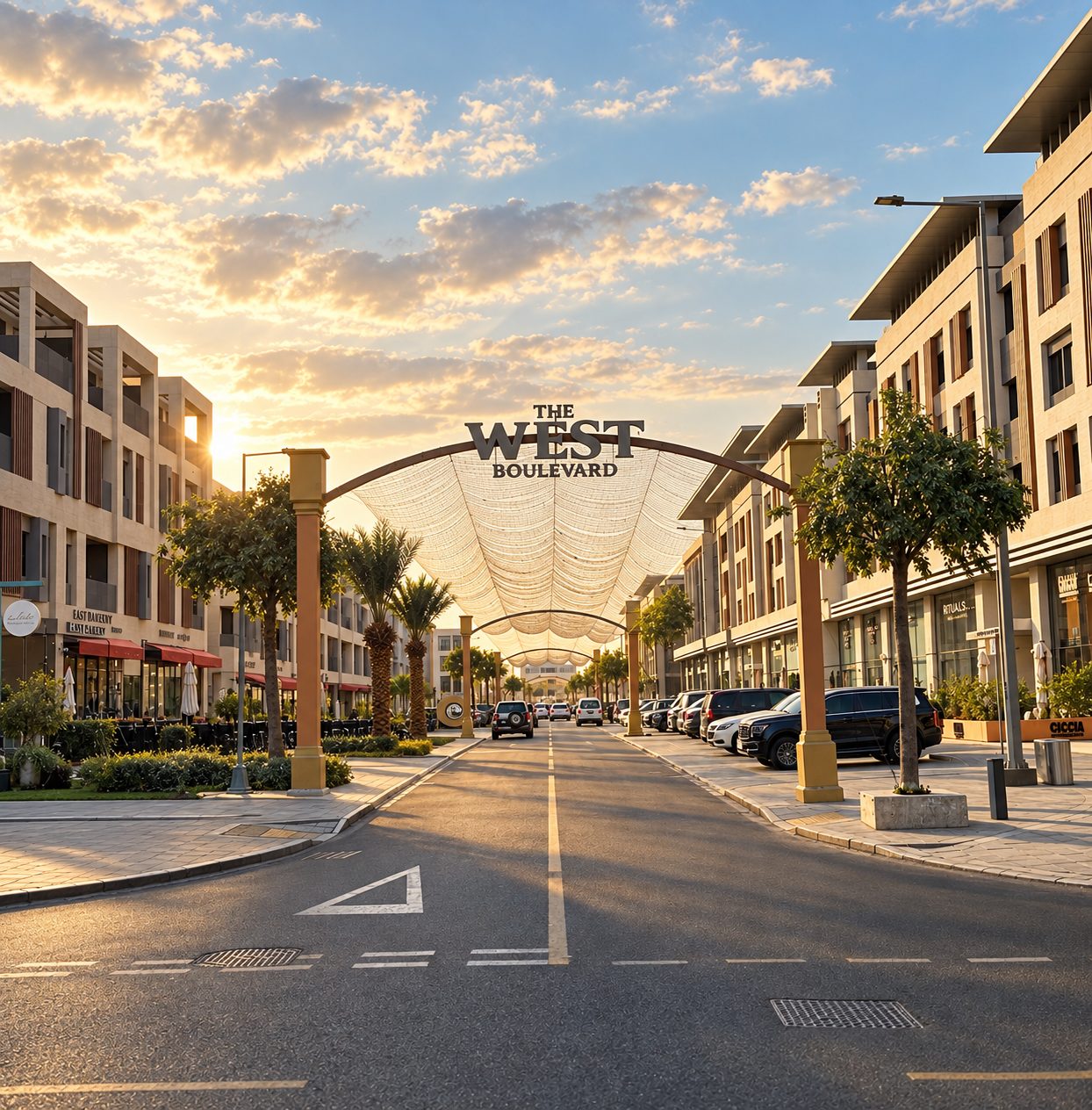 West Walk exterior and boulevard